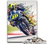 Rompecabezas de 1000 Piezas para Adolescentes de MotoGP, Ideal para el Aprendizaje y el Regalo Familiar 26x38cm