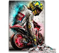 Rompecabezas de 1000 Piezas para Adolescentes de MotoGP, Juegos, Juguetes, Regalos de cumpleaños únicos y Regalos para niños a Partir de 14 años, 26x38cm