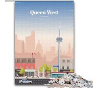 Rompecabezas de 1000 Piezas para Adolescentes de Queen West en Toronto para un Juego Educativo, un desafío, un Juguete, un Regalo de cumpleaños (38x52cm) 1000 Piezas