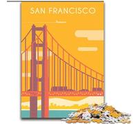 Rompecabezas de 1000 Piezas para Adolescentes de San Francisco Entrena tu Cerebro y Tus Manos cumpleaños para Mayores de 14 años 50x75cm
