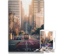 Rompecabezas de 1000 Piezas para Adolescentes de San Francisco, un Juego desafiante y único, Pero Divertido y Divertido, Regalo de cumpleaños, tamaño 38x26cm