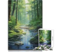 Rompecabezas de 1000 Piezas para Adolescentes de Shallow Stream, Juego Educativo de razonamiento y Habilidad, Regalo Ideal para Cualquier ocasión, tamaño 38x26cm