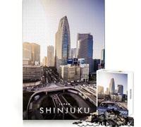 Rompecabezas de 1000 Piezas para Adolescentes de Shinjuku, Tokio, Japón Actividad Relajante y para Fortalecer la Memoria Ajuste Perfecto Regalo Festivo (38x52cm)