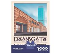 Rompecabezas De 1000 Piezas para Adolescentes Deansgate Manchester England Travel Rompecabezas para Adultos Juego Familiar Pero Divertido Y Humorístico Regalos para Reducir El Estrés 38x26cm/1000pcs