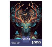 Rompecabezas De 1000 Piezas para Adolescentes Deer Wild Jungle Rompecabezas para Adultos Juegos Relajantes Ensamblaje De Patrones Regalos De Cumpleaños Y Únicos 70x50cm/1000pcs