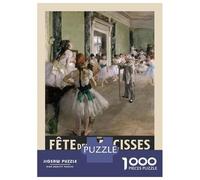 Rompecabezas De 1000 Piezas para Adolescentes Degas Ballet Class Rompecabezas para Adultos Juego Familiar Decoración del Hogar Regalos para Reducir El Estrés 70x50cm/1000pcs