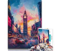 Rompecabezas de 1000 Piezas para Adolescentes, del Big Ben de Londres Rompecabezas para Adultos, Ideal para el Aprendizaje y como Regalo para Toda la Familia (tamaño 75x50cm)