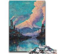 Rompecabezas de 1000 Piezas para Adolescentes del Monte Fuji, desafiante, Divertido y Divertido, Ideal para cumpleaños, 26x38cm