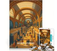 Rompecabezas de 1000 Piezas para Adolescentes del Museo de Orsay de París, decoración de Pared de Juguete, decoración cumpleaños 38x26cm