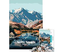 Rompecabezas de 1000 Piezas para Adolescentes del Parque Nacional de Sierra Nevada España Juego Educativo desafío Juguete Juego Relajante Alivio del estrés Obra de Arte Regalo (tamaño 50x75cm)