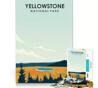 Rompecabezas de 1000 Piezas para Adolescentes del Parque Nacional de Yellowstone Arte de Corte Fino Entrenamiento de concentración Juego Divertido para Momentos de Tranquilidad