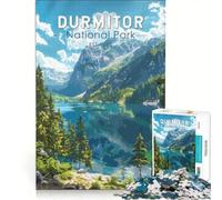 Rompecabezas de 1000 Piezas para Adolescentes del Parque Nacional Durmitor, Juego Educativo, Actividades Divertidas para Hacer en casa, fortalece el Amor Entre Parejas 50x75cm