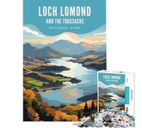 Rompecabezas de 1000 Piezas para Adolescentes del Parque Nacional Loch Lomond Juego práctico Educativo y Divertido Regalos para Hombres y Mujeres Tamaño 75x50cm