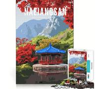 Rompecabezas de 1000 Piezas para Adolescentes del Parque Nacional Naejangsan,Arte de Bordes precisos,Actividad Mental Inteligente,Juego para Pasar un rato Agradable,Regalo de cumpleaños (38x52cm)