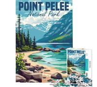 Rompecabezas de 1000 Piezas para Adolescentes del Parque Nacional Point Pelee Juego Educativo desafío Juguete Juego Familiar antiestrés Regalo de cumpleaños (tamaño 50x75cm)
