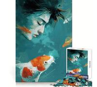 Rompecabezas de 1000 Piezas para Adolescentes del Signo Zodiacal Piscis Poder de Recuerdo, Placer Relajante, Bordes precisos, Sorpresa de cumpleaños (50x75cm)