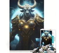 Rompecabezas de 1000 Piezas para Adolescentes del Signo Zodiacal Tauro Juegos Divertidos Actividades para Disfrutar en casa Juego con un diseño Precioso 38x26cm