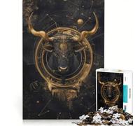 Rompecabezas de 1000 Piezas para Adolescentes del Signo Zodiacal Tauro Juegos relajantes Actividades Divertidas en casa cumpleaños 50x75cm