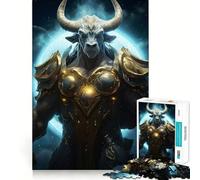 Rompecabezas de 1000 Piezas para Adolescentes del Signo Zodiacal Tauro Piensa con Inteligencia, Juguete para Fortalecer los Lazos Familiares, Corte Suave, Lista de Deseos de Papá Noel 38x26cm
