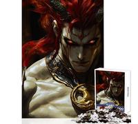 Rompecabezas de 1000 Piezas para Adolescentes Demonio Vampiro pelirrojo Dorado decoración del hogar Juguetes Regalos para Mujeres y Hombres Juego Educativo para Mejorar el Amor en Pareja 50x75cm