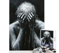 Rompecabezas de 1000 Piezas para Adolescentes depresión decoración del hogar Juguetes Regalos para Mujeres y Hombres Juego Educativo para Mejorar el Amor en Pareja tamaño 38x52cm