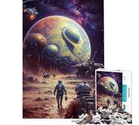 Rompecabezas de 1000 Piezas para Adolescentes Descubrimientos Astrales un Reto para completar Juguete antiestrés decoración de Pared para Mayores de 14 años (50x75cm)