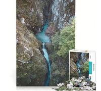 Rompecabezas de 1000 Piezas para Adolescentes Desfiladero de río de montaña Juegos educativos ensamblaje de Patrones colección de Artistas Bellas Artes 38x52cm