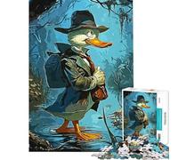 Rompecabezas de 1000 Piezas para Adolescentes Detective Duck Rompecabezas para Adultos Juegos relajantes para Mejorar la Memoria Ideal para cumpleaños y Navidad (tamaño 50x75cm)