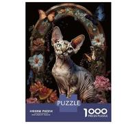 Rompecabezas De 1000 Piezas para Adolescentes Devon Rex Rompecabezas para Adultos Juego Práctico Regalos para Mujeres Regalos para Amigos Y Familiares 52x38cm/1000pcs