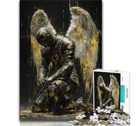 Rompecabezas de 1000 Piezas para Adolescentes Diez Caballeros ángeles Medievales para Adultos 1000 Piezas Juego desafiante para Todos para Mujeres Regalos para Hombres 75x50cm