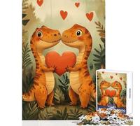 Rompecabezas de 1000 Piezas para Adolescentes Dinosaurios Juguetes antiestrés Grandes Regalos y Juguetes Juego Familiar interacción Entre Padres e Hijos tamaño 38x26cm