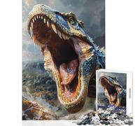 Rompecabezas de 1000 Piezas para Adolescentes Dinosaurios prehistóricos Juguetes de Bricolaje Regalos de cumpleaños Juego de ingenio Adecuado para decoración de Escritorio tamaño 38x52cm