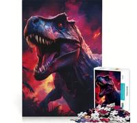 Rompecabezas de 1000 Piezas para Adolescentes Dinosaurios Que dominaron la Tierra Juego de ingenio Corte de precisión cumpleaños y Navidad 38x26cm