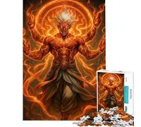 Rompecabezas de 1000 Piezas para Adolescentes Dios del Fuego Furioso Rompecabezas de Múltiples Brazos para Adultos Juego Familiar para Mejorar la Memoria Regalo Ideal para Toda la Familia (38x26cm)