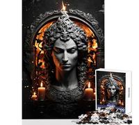 Rompecabezas de 1000 Piezas para Adolescentes Dios Griego Hades Juguetes antiestrés Regalos para Mujeres y Hombres Juegos educativos Actividades Divertidas en casa (tamaño 38x26cm)