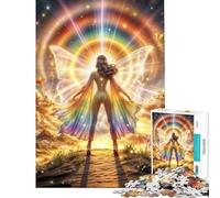 Rompecabezas de 1000 Piezas para Adolescentes Diosa Arcoíris Radiante Juego Educativo desafío Juguete práctico decoración Perfecta Regalo de cumpleaños tamaño 38x52cm