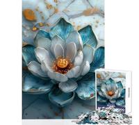 Rompecabezas de 1000 Piezas para Adolescentes diseño Abstracto de Loto Kintsugi Juguete para decoración de Pared Regalo de cumpleaños Juego práctico Interesante para Reducir el estrés tamaño 38x26cm