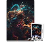 Rompecabezas de 1000 Piezas para Adolescentes, diseño Abstracto de Materia Colorida, Ideal para Juegos Familiares, decoración de Pared, tamaño 38x52cm