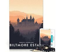 Rompecabezas de 1000 Piezas para Adolescentes,diseño Biltmore Estate,Juego de Ajuste preciso,Juego de Habilidades de Pensamiento,diversión Relajante,Juego de cumpleaños (38x26cm)