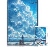 Rompecabezas de 1000 Piezas para Adolescentes, diseño de Aeropuerto, Soledad, diversión Familiar y Noche de Juegos, Ideal para armar como Regalo, tamaño 38x26cm