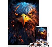Rompecabezas de 1000 Piezas para Adolescentes diseño de águila Americana Orgullo Fuego decoración del hogar Juguetes Regalo para cumpleaños Juegos Familiares descompresión Intelectual tamaño 38x52cm