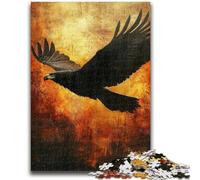 Rompecabezas de 1000 Piezas para Adolescentes, diseño de águila Negra, desafiante, Pero Divertido y Divertido Regalo de cumpleaños, decoración de Pared, 26x38cm