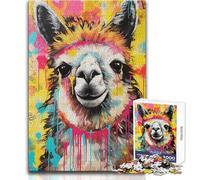 Rompecabezas de 1000 Piezas para Adolescentes, diseño de Alpaca, Arte Pop, decoración del hogar, Juego Educativo, Regalos para Mujeres, Regalo de Amigo Secreto, tamaño 38x52cm