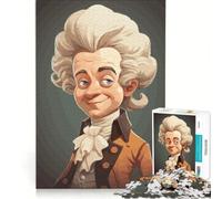 Rompecabezas de 1000 Piezas para Adolescentes, diseño de Amadeus Mozart, Juego Relajante, desafiante para completar, Que fomenta el Amor Entre Parejas 38x26cm