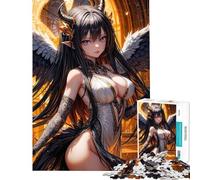 Rompecabezas de 1000 Piezas para Adolescentes diseño de ángel y Diablo Estilo Anime Ideal para Adultos Juguete Decorativo para Pared Mejora la Memoria Amigos y Familiares