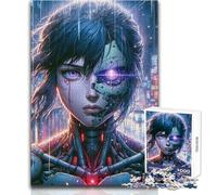 Rompecabezas de 1000 Piezas para Adolescentes, diseño de Anime ciberpunk, Ideal para Aprender, cumpleaños (tamaño 38x26cm)