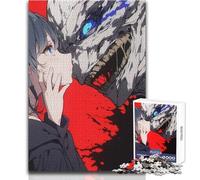 Rompecabezas de 1000 Piezas para Adolescentes, diseño de Anime de Chicas y Monstruos, Ideal para una Noche de Juegos y diversión Familiar, tamaño 38x52cm
