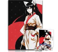 Rompecabezas de 1000 Piezas para Adolescentes, diseño de Anime de Fox Girl, Juegos Familiares, análisis y lógica, Juguete para decoración de Pared, tamaño 38x26cm