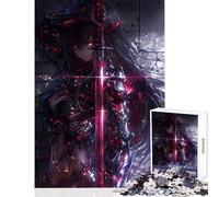 Rompecabezas de 1000 Piezas para Adolescentes diseño de Anime samurái con Espada relámpago Juego Educativo para ejercitar el Cerebro Tamaño 38x52cm