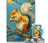 Rompecabezas de 1000 Piezas para Adolescentes, diseño de Ardillas, Ideal para Adultos y Adolescentes, Toda la Familia, 50x75cm